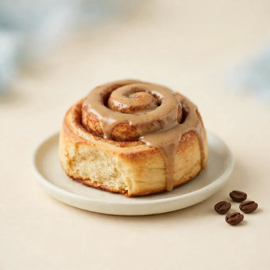 Coffee glaze bun