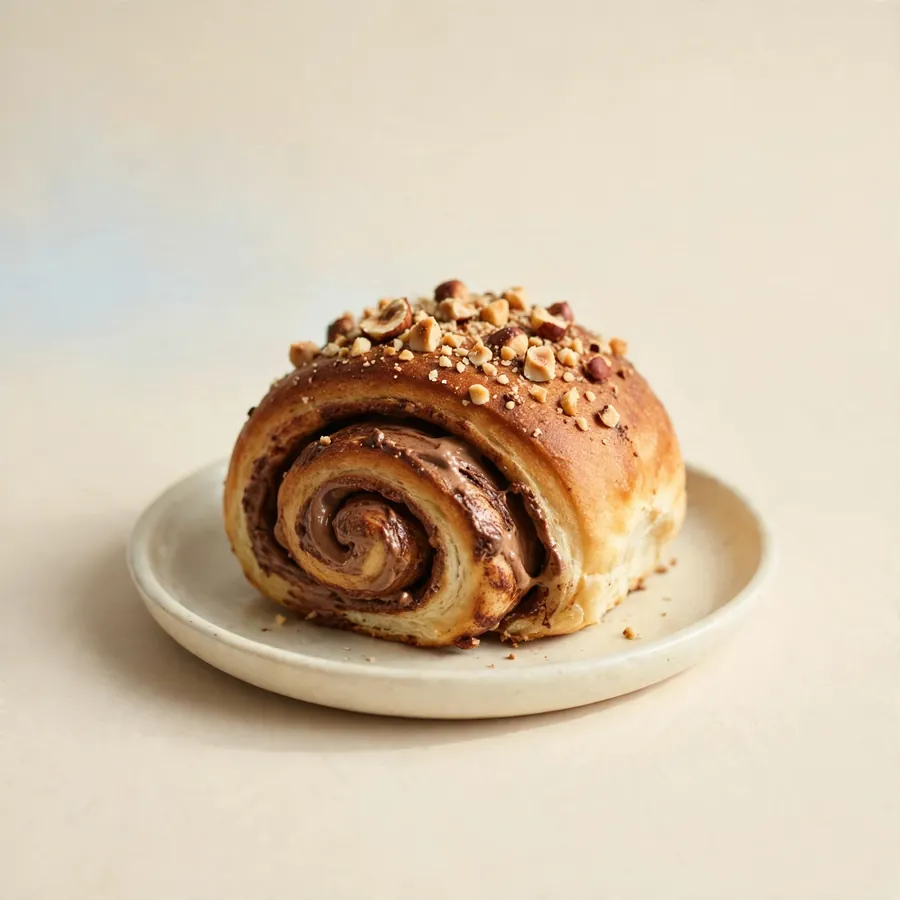 Hazelnut cream bun